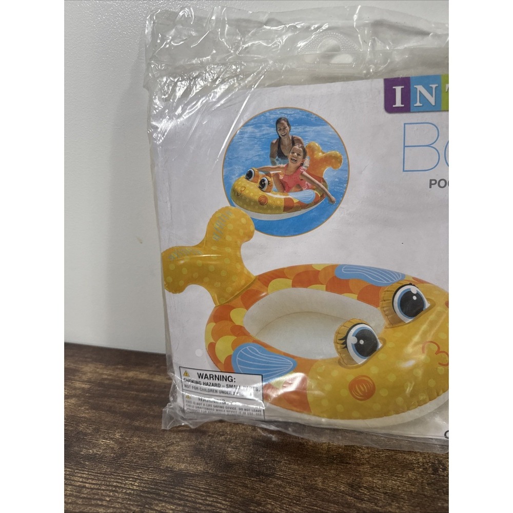 Intex Boat Pool Cruiser Raft 3-6 Years Kids Inflatable Swim Raft Summer Fun NEW - Picture 5 of 6